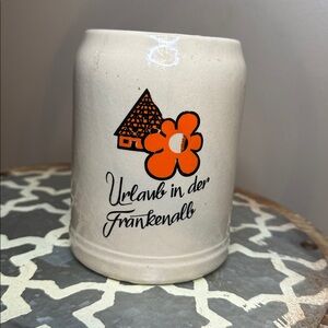 1987 Vintage Ceramic German Beer Stein 1L